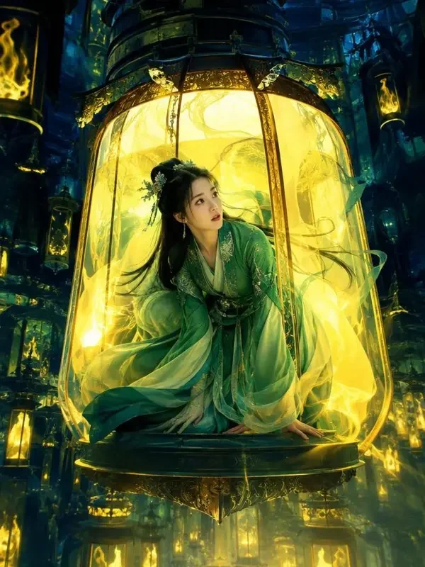 短剧《快穿之反派总有白月光》封面海报，穿越重生题材